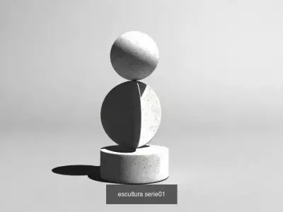 coleccion esculturas 02 3D Model Pack