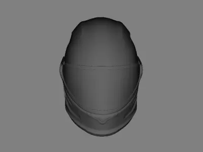 Base Mesh Helmet Full Face 3D Model 3D model