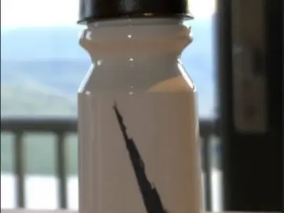 Sportive Water Bottle with EASY CHANGEABLE BRAND 3D model