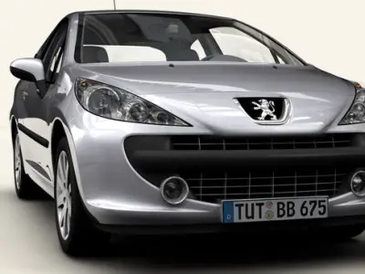 Peugeot 207 3 door 3D model