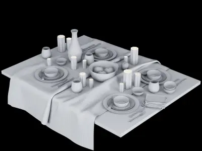 TABLE SETTING 01 3D model
