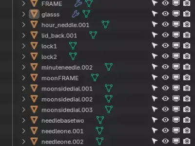 Customizable 3D Wristwatch Model for  Product Visualization 3D model
