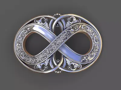 infinty pendent 3D print model