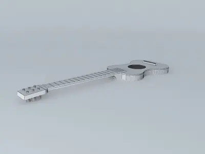 Guitar acoustic Free 3D model