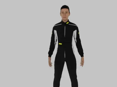 Race Driver Low-poly 3D model buy