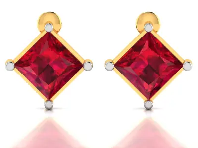 Soliraire Women Earring 3D print model