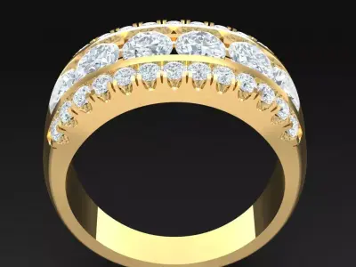 Luxury Men Rings Designs 6MR015 3D print model