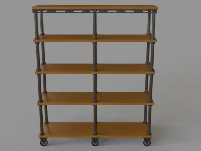 Valetta Etagere Bookcase 3D model