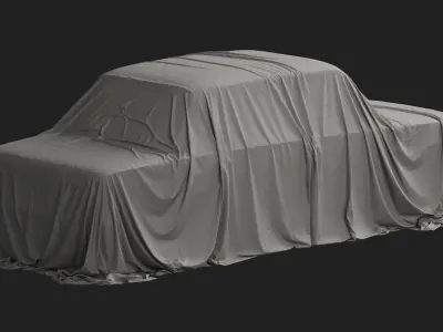 Retro Car Cover 06 3D model