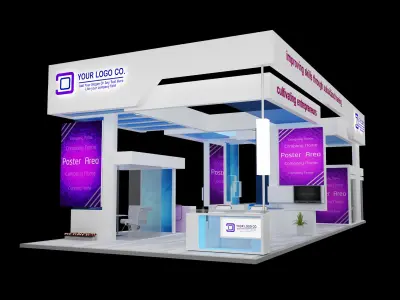 Booth Exhibition Stand a539 3D model