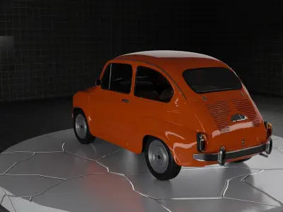 Zastava 750 Fiat 600 3D model