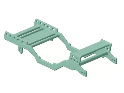 Plastic Automotive Chassis Frame Toy 3D model