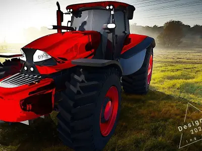 Zetor Tractor by Pininfarina 3D model