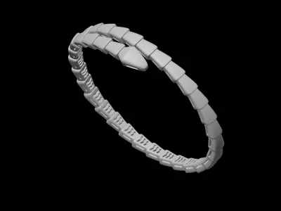 BULGARI - SERPENTI VIPER - BRACELET - ONE COIL VERSION 3D print model