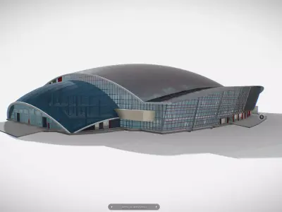 M0007 Indoor Stadium 3d model 3D model