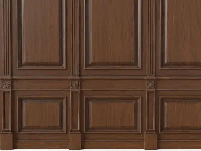 Wooden panel 02 01 3D model