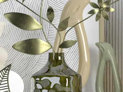 Decorative set 01 3D model 5