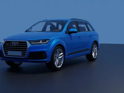AUDI Q7 Low-poly 3D model by authorsdark