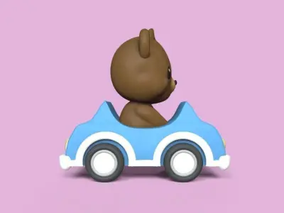 Bear Car 3D print model
