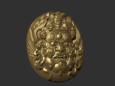Tibetan Buddha Head 3D print model
