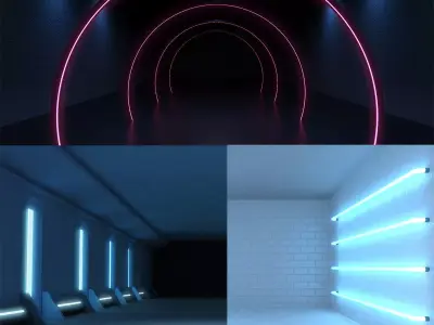 Neon Sci fi Studio Bundle x3 pack