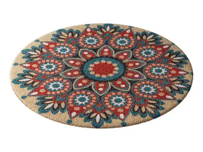 round carpet 26 3D model