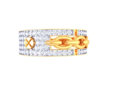 Mens gemstone diamond men Ring with details images 47 3D print model