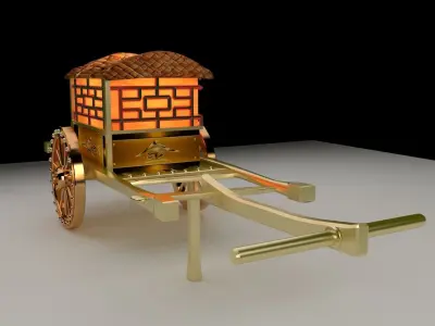 Chinese carriage 3D model