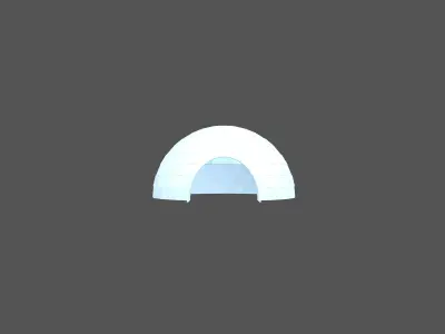 Igloo v1 001 Low-poly 3D model