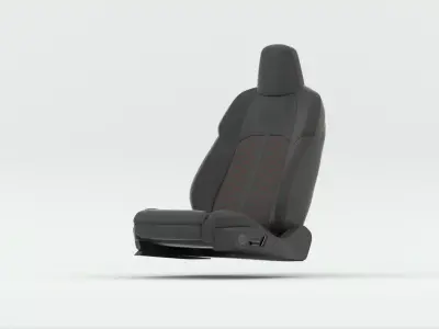 Car seat 3D model