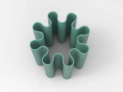 Mate Pen Holder Low-poly 3D model