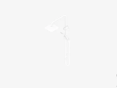 Shower - Twin - Luxury - Bold Low-poly 3D model