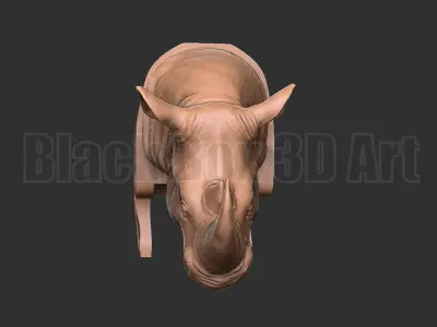 Rhino Chair Sofa decoration statue  3D print model