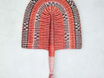 African Handwoven Fan 32 3D model