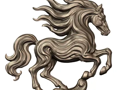 LithoMane Horse 3D print model