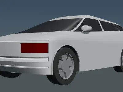 Simple car 25V05 3D model
