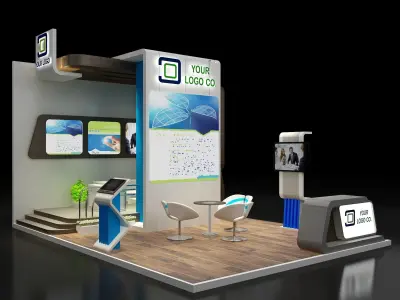 Booth Exhibition Stand a315 3D model
