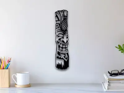 African Mask Wall Art 3D print model purchase