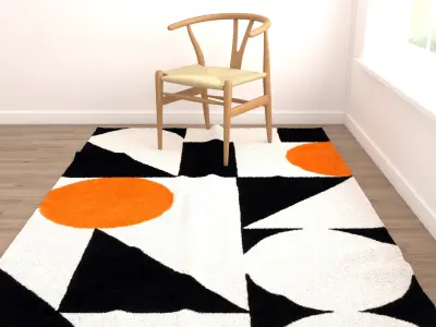 Rugs No 888 Low-poly 3D model
