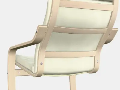 POANG Sessel Low-poly 3D model