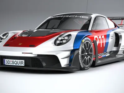 Porsche 911 GT3 R Rennsport 2023 3D model