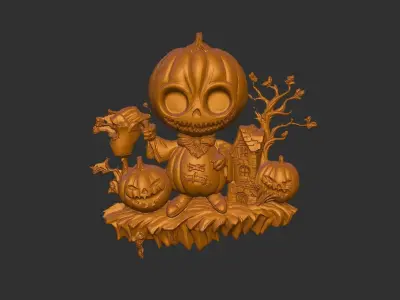 pumpkin hallowen  3D print model