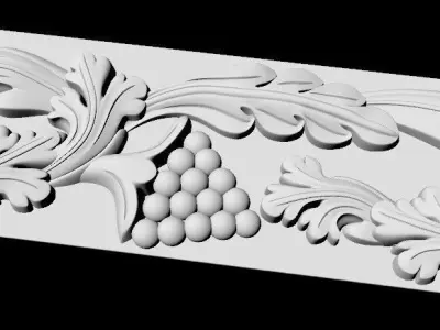 Decor for furniture 3D model 16