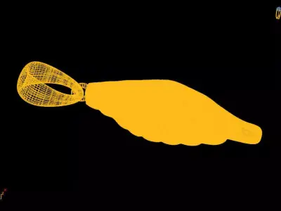 Wings pendant charms - one inch pendant 3D print model