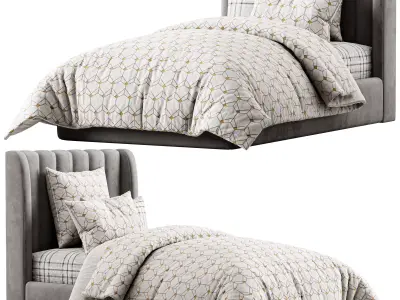 Avalon Platform Bed 3D model