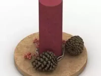 Holiday Candles Free 3D print model