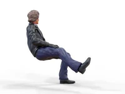 N2 Michael Knight Sitting pose 3D print model