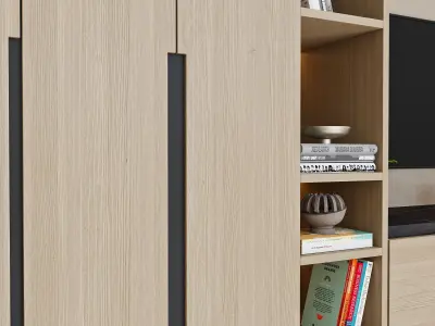 tv wall 7-2 3D model