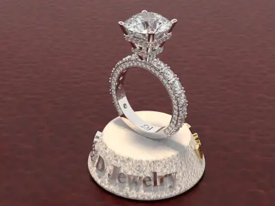 Ring Woman 3D print model 26