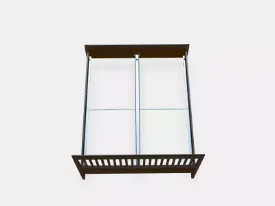 IDANAS Bed frame 4 Low-poly 3D model